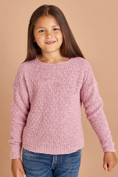 Bluse i strukturmønster