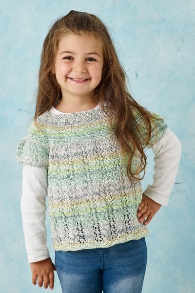 Bluse med rundt bærestykke