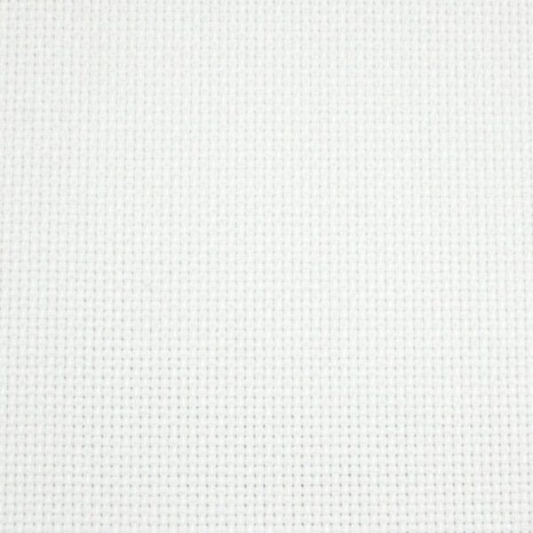 Broderstof Aida 5,4 thr/cm White - Prisen er pr. 10 cm stof