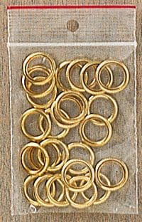 Messing-ringe (16 mm) til julekalender - 24 stk.